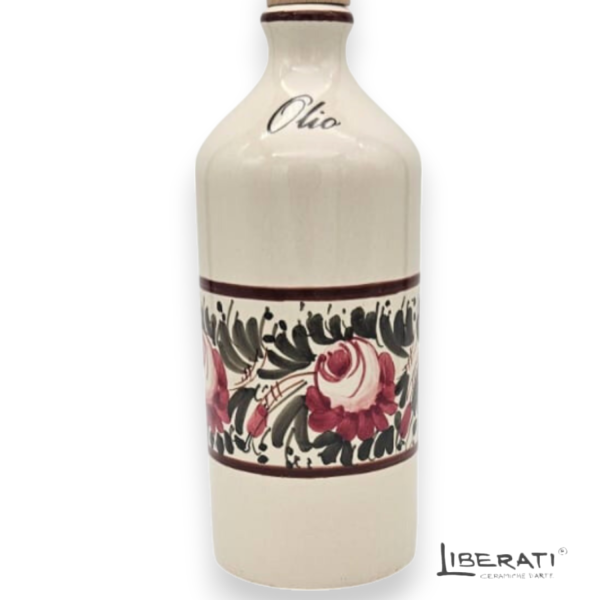 Oliera in ceramica Fascia rose modello Roma