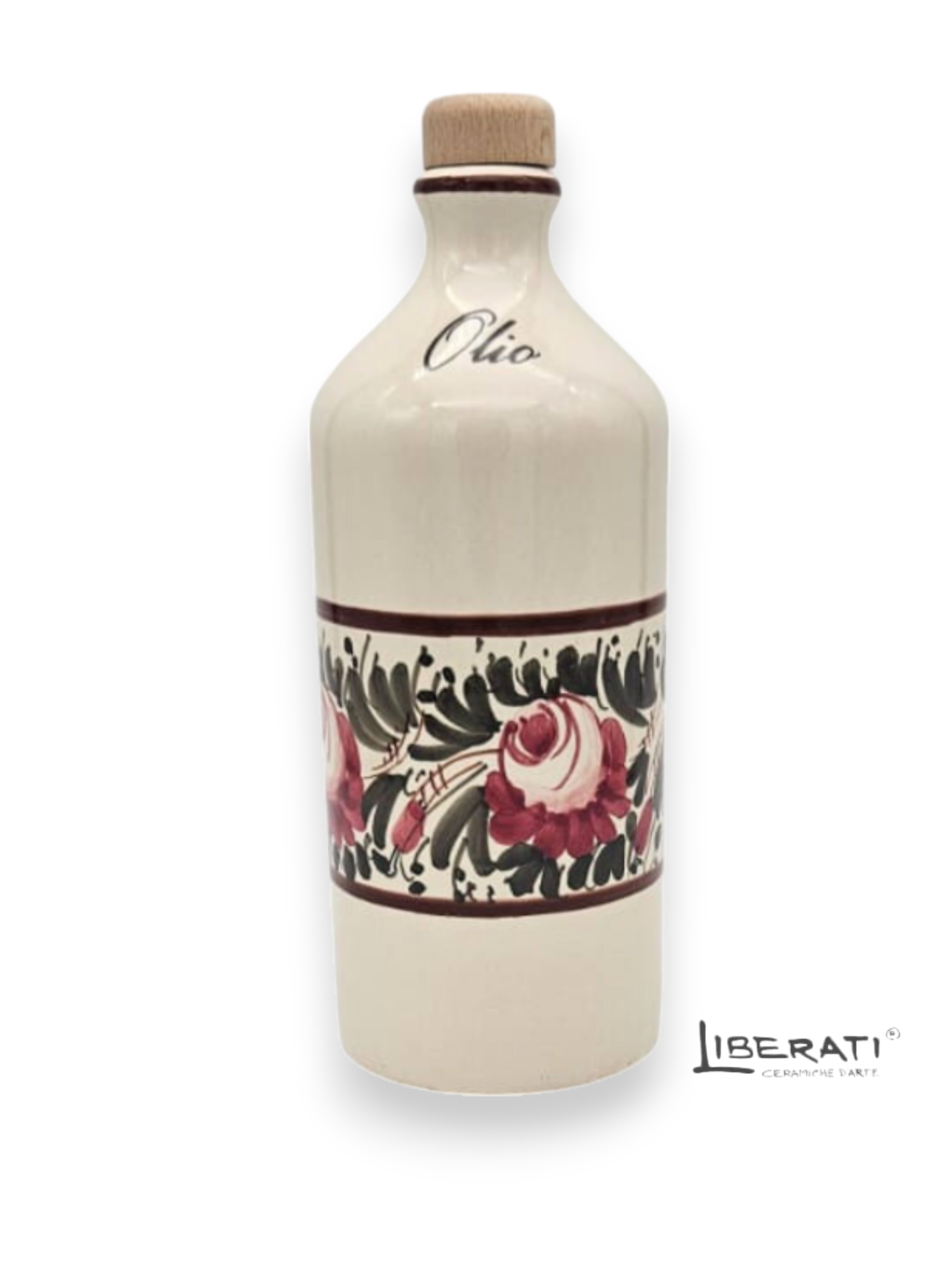 Oliera in ceramica Fascia rose modello Roma