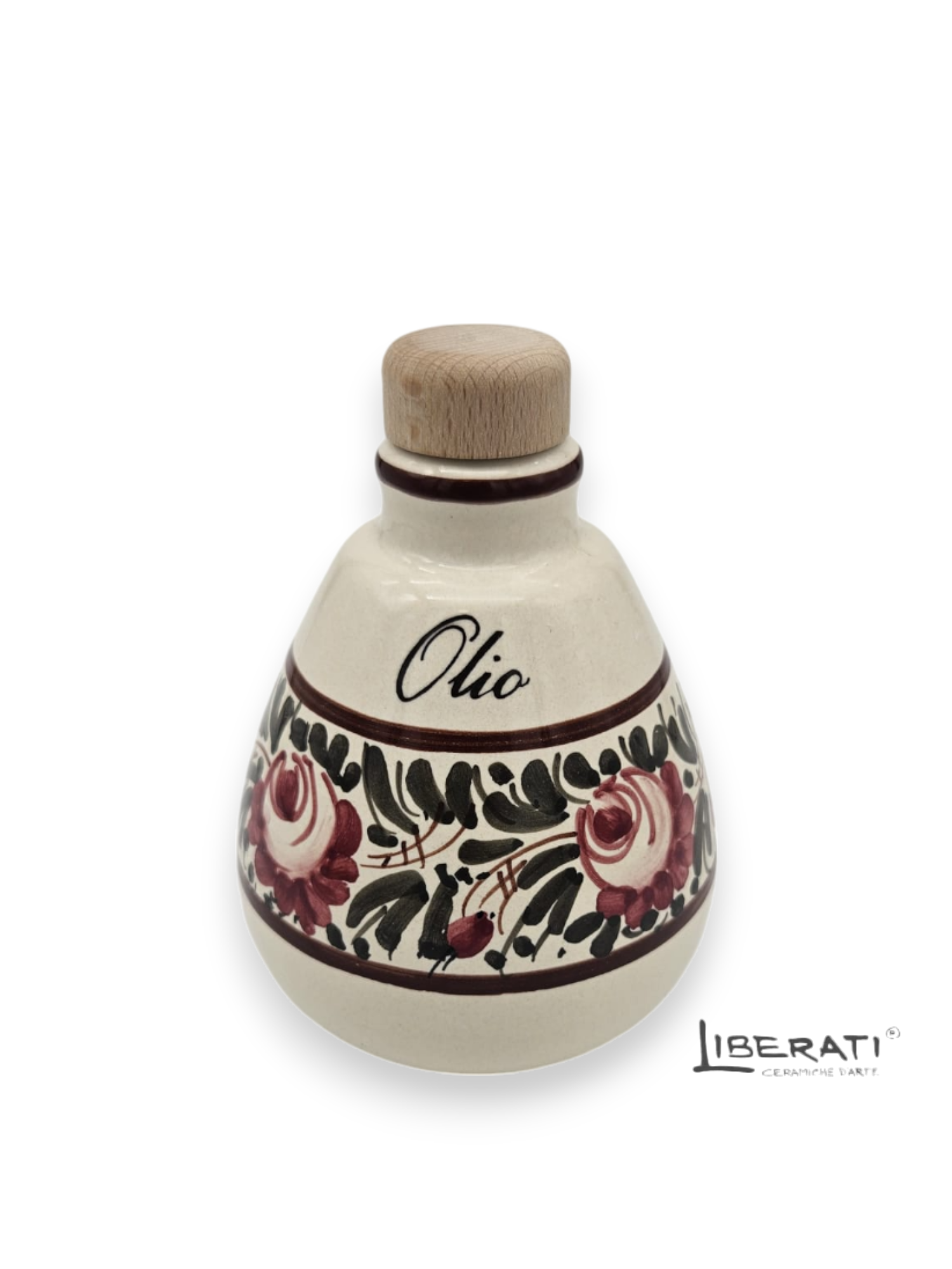 Oliera in ceramica Fascia rose modello Palermo