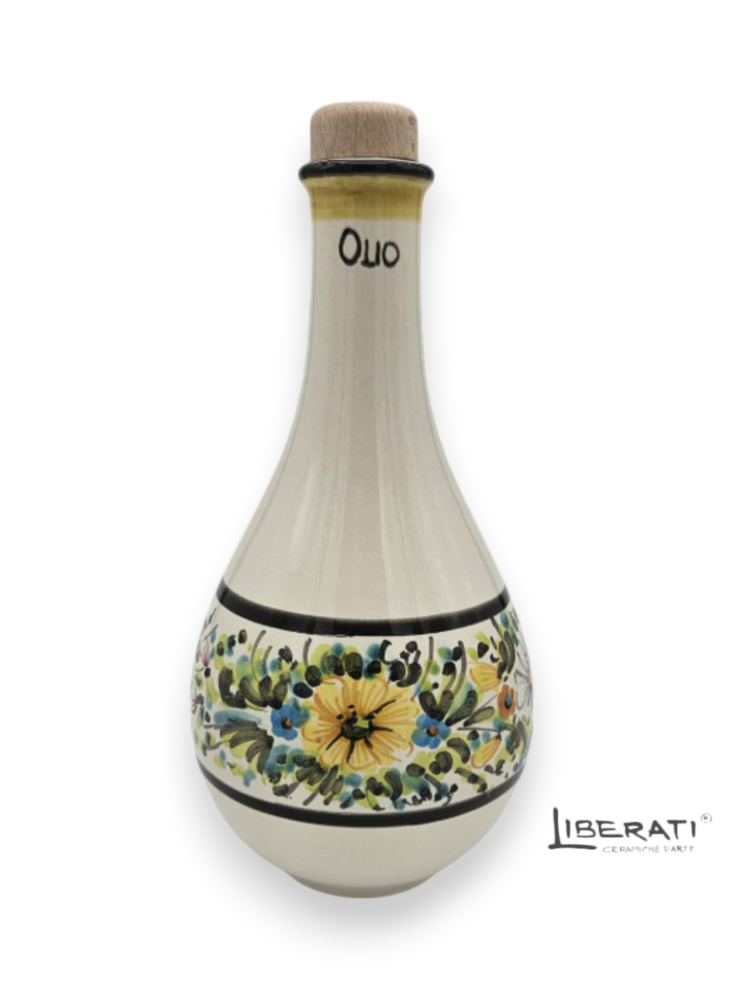 Oliera in ceramica Margherite modello L'Aquila