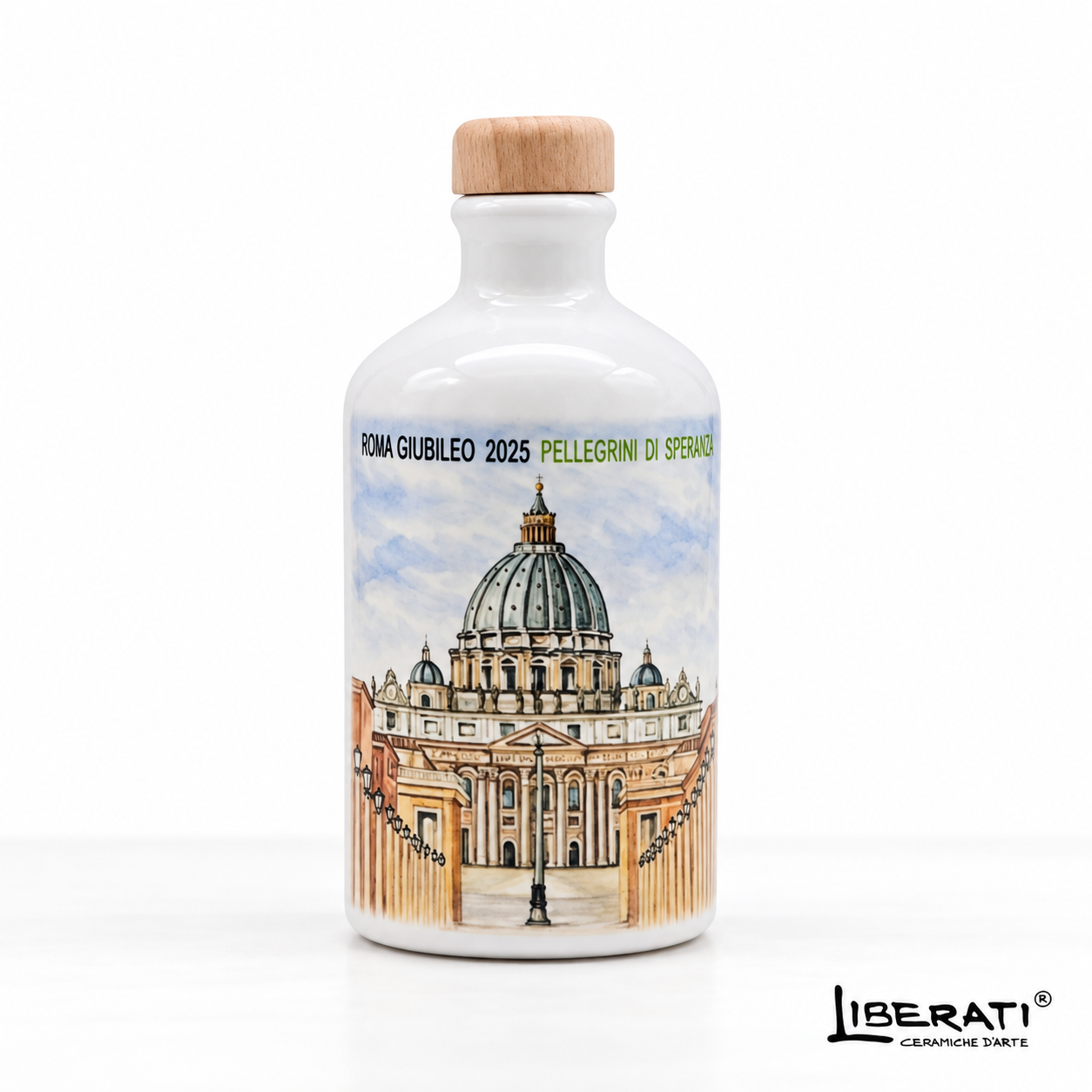 Bottiglia in ceramica Tributo al Giubileo del 2025