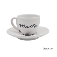 Tazzina con piattino Catwoman in ceramica