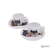 Tazzina con piattino Batman in ceramica