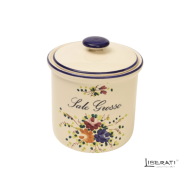 Barattolo in ceramica per sale grosso Rosaspina