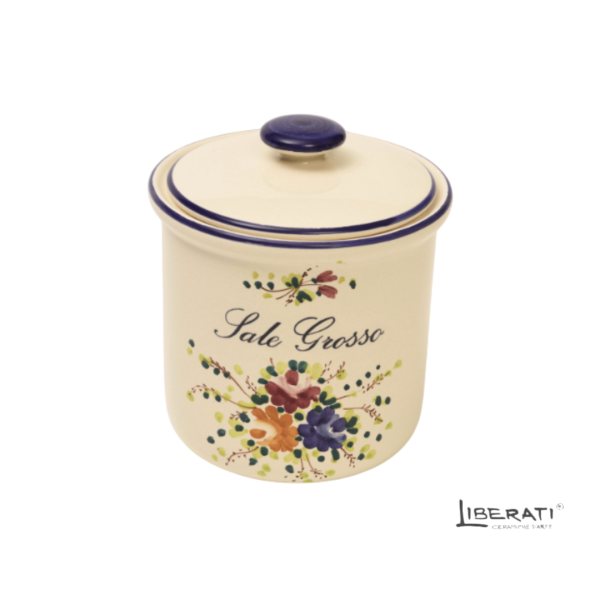 Barattolo in ceramica per sale grosso Rosaspina