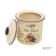 Barattolo in ceramica per sale grosso Rosaspina