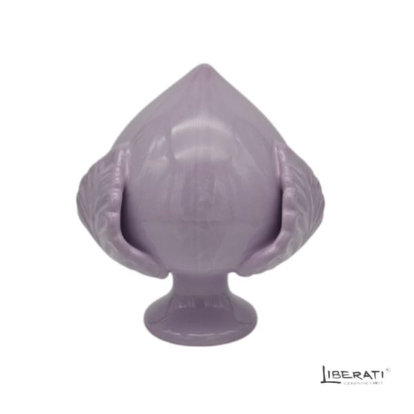 Pumo lilla in ceramica artigianale