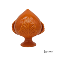 Pumo arancione in ceramica artigianale  