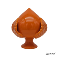 Pumo arancione in ceramica artigianale  
