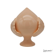 Pumo rosa pesca in ceramica artigianale