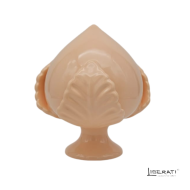 Pumo rosa pesca in ceramica artigianale