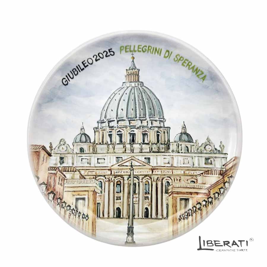 piatto giubileo 2025 ceramica