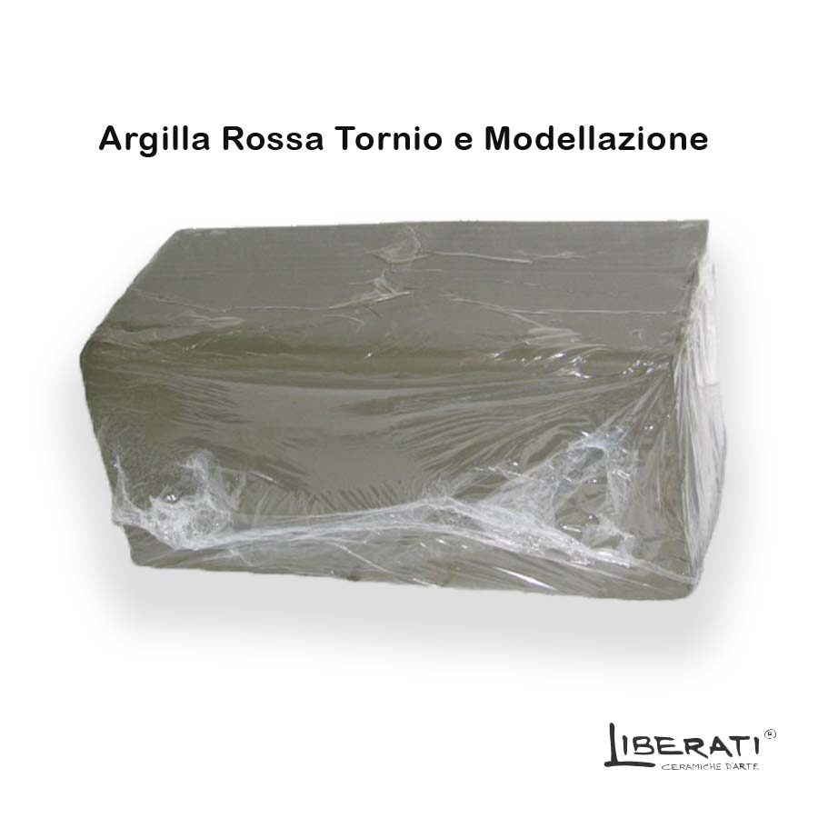 argilla rossa per modellazione e tornio