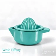 Spremiagrumi in ceramica artigianale verde tiffany