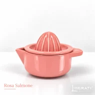 Spremiagrumi in ceramica artigianale rosa salmone