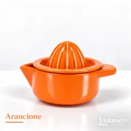 Spremiagrumi in ceramica artigianale arancione