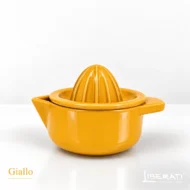 Spremiagrumi in ceramica artigianale giallo